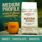 Mayorga Dark Roast Coffee Gift Pack of 3, 12 oz bags- Mayan Blend, Cubano Roast and Muy Macho - 100% Arabica Café Whole Coffee Beans - Smoothest