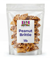 Peanut Brittle - 1 lb Fresh Crunchy Candy Made with Roasted Peanuts and Caramelized Sugar for Gifts, Parties, Dessert Tables, Offices, and Snack Bowls