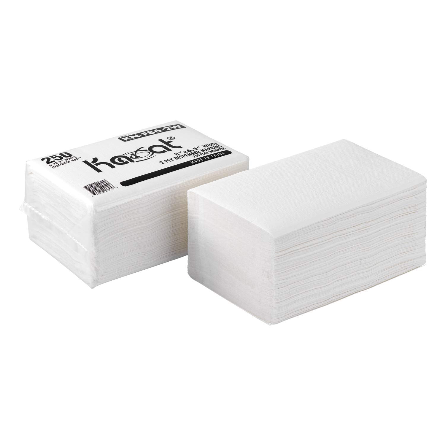 Karat Interfold Napkins - 2 Ply, White, Perfect for Restaurants and Cafes, Fits Most Dispensers, Made from Renewable Resources, Case of 6,000