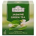 Ahmad Tea Jasmine Green Tea, Tagged Teabags without envelopes, 100 Count