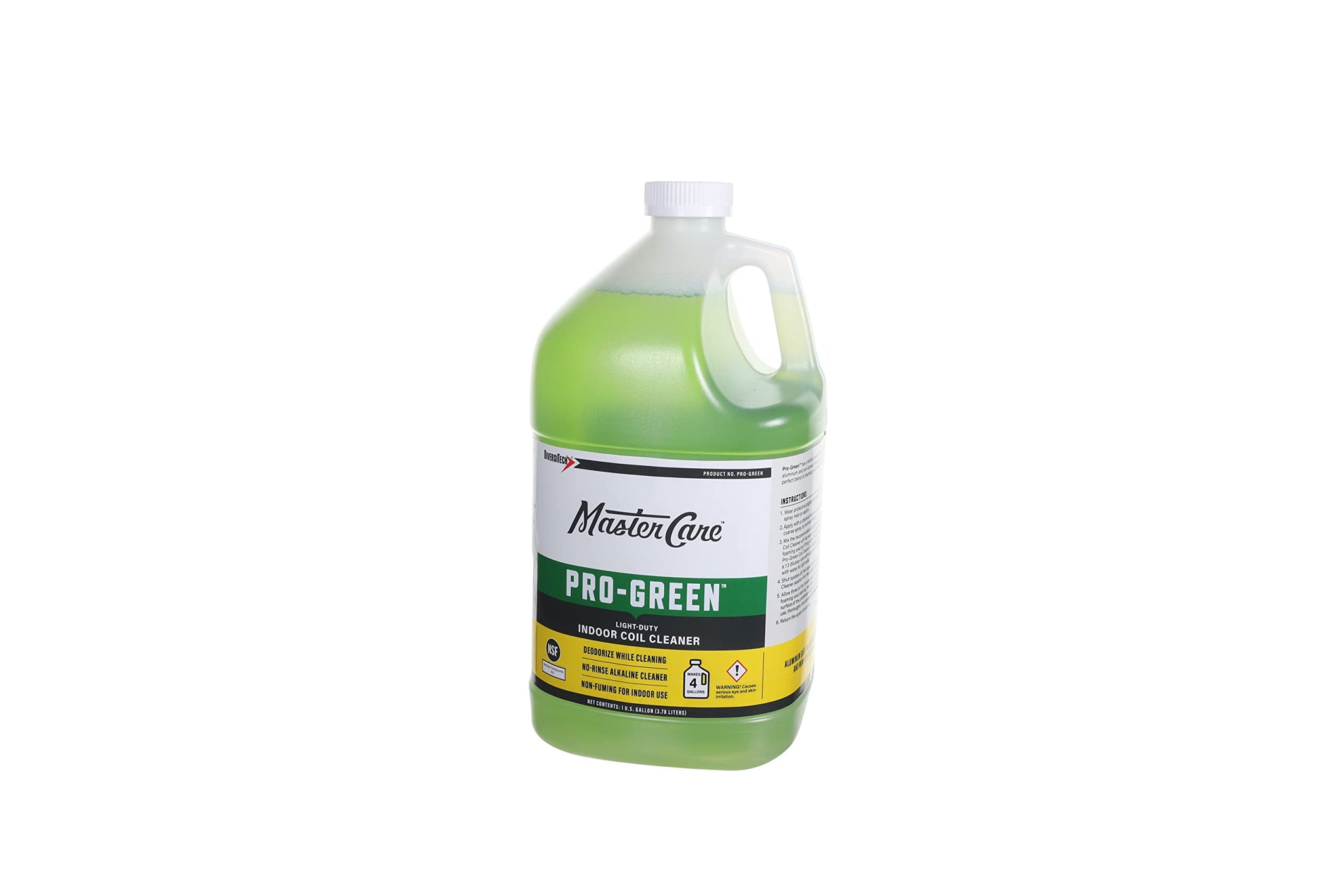 DiversiTech PRO-GREEN 880591 Professional Strength No Rinse Coil Cleaner for Evaporator, Condenser, 1 Gallon Cleaning Concentrate, Green