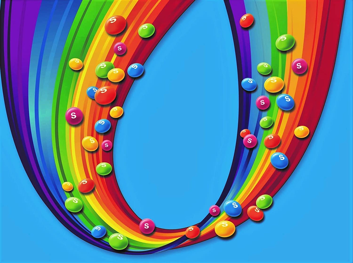 Skittles Tropical, Chewy Candy Bowl Size Bag, 1 Pack, 320g Per Pack
