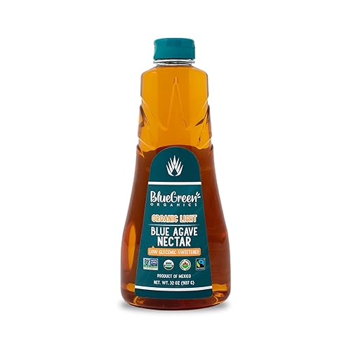 BLUE GREEN ORGANICS 32 oz Light Blue Agave | USDA Organic Natural Sweetener