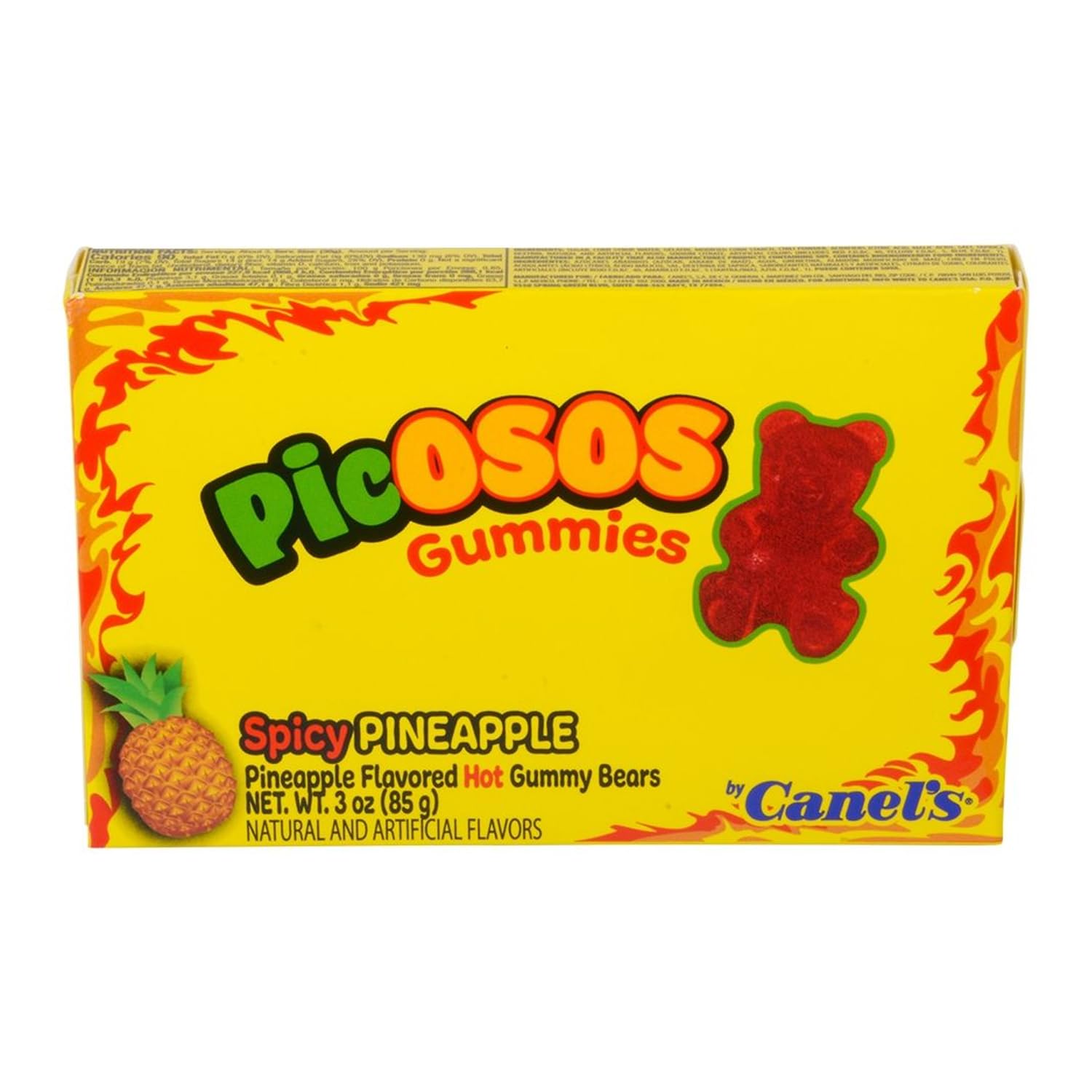 Canel’s Picosos Spicy Pineapple & Mango Flavor Gummy Bears - Choose Your Flavor - 3oz Theater Boxes (Pack of 11-33 Ounce Total) - Sweet and Hot