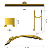 14-Inches Stainless Steel Shower Squeegee Set, Include Shower Door Hook, Adhesive Hook and Spare Silicone Blade, Window Squeegee for Shower Glass