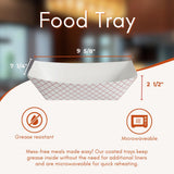 ICE N COLD Medium Paper Food Boat (5lb, 250ct) Disposable Red & White Checkered Paper Food Trays Dimensions 9.5" x 7.5" x 1.25" | Made in USA