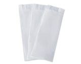 100 Pack 100% White Kraft Paper Bags, 2.75 x 10 inches White Plain Bag Kitchen Cutlery Utensils Holder (Box of 100 pcs)