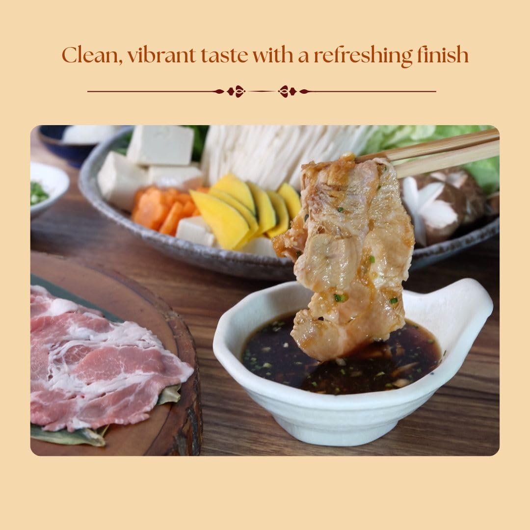 Shibanuma Premium Japanese Yuzu Ponzu Citrus and Bonito Seasoned Soy Sauce, Contains 8.2% Fresh Yuzu Citrus - 300ML