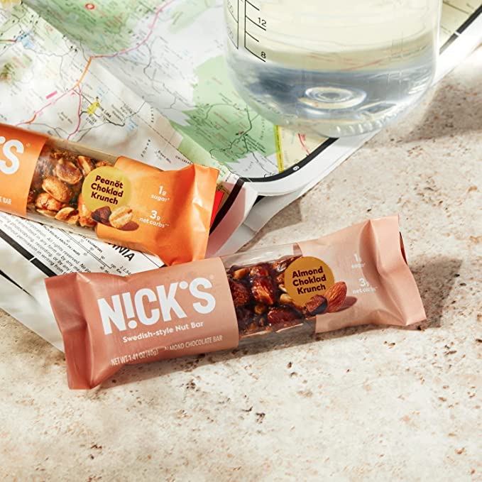 NICK'S Peanot Choklad Krunch Nut Bar 5-pack