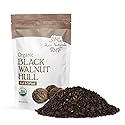 Halo Naturals Organic Black Walnut Hull Cut & Sifted, 4 Ounces (Juglans nigra) USDA Certified | Resealable Pouch| Packaged in The USA