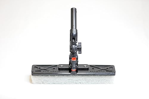 Tucker Alpha Scrubber Water Fed Scrub Brush with 10 Custom Scrubbing Pads for Window and Solar Panel Cleaning, by RHG Products