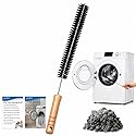 Dryer Lint Brush Vent Cleaner Lint Trap Cleaning Tool Dryer Vent Brush Long Flexible with Wood Handle 27.95Inches Medium Size for Dryer Vent Cleaning