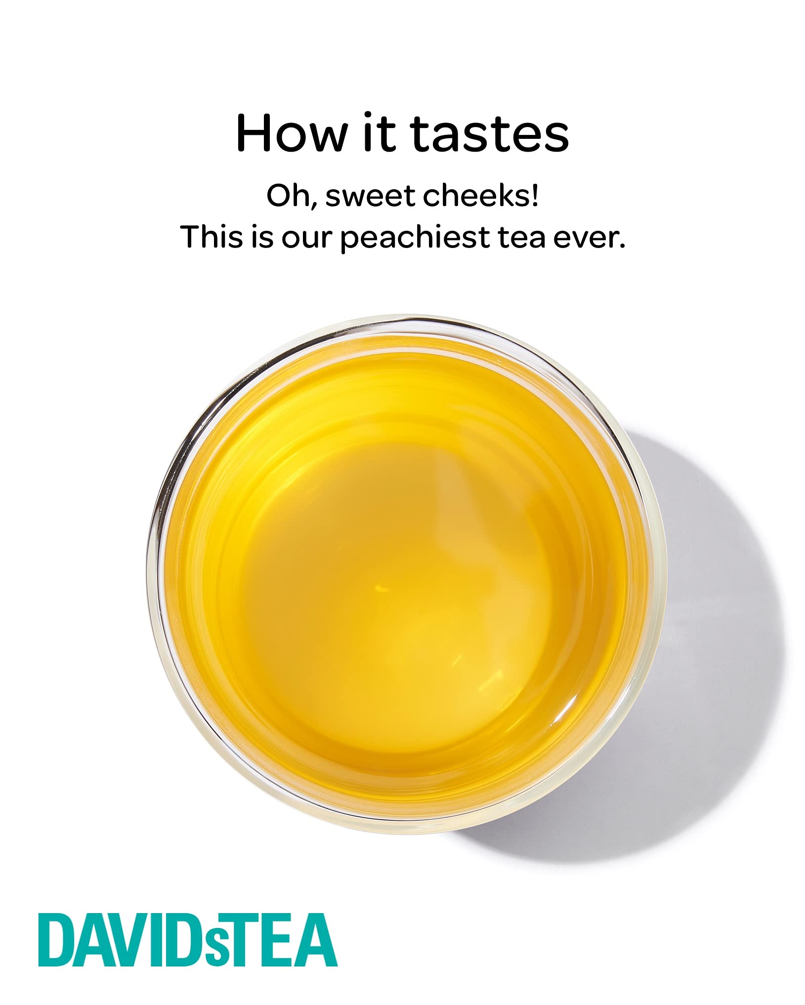 DAVIDsTEA Just Peachy Loose Leaf Tea, Premium Herbal Tea with Peach and Apple, Fruity Iced Tea, 4 oz / 113 g