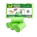 Biodegradable Trash Bags (Thickened), 5 Gallon / 20L | Unscented Strong Multipurpose Garbage Bags for Kitchen, Bathroom, Bedroom & Office, 160 Count |