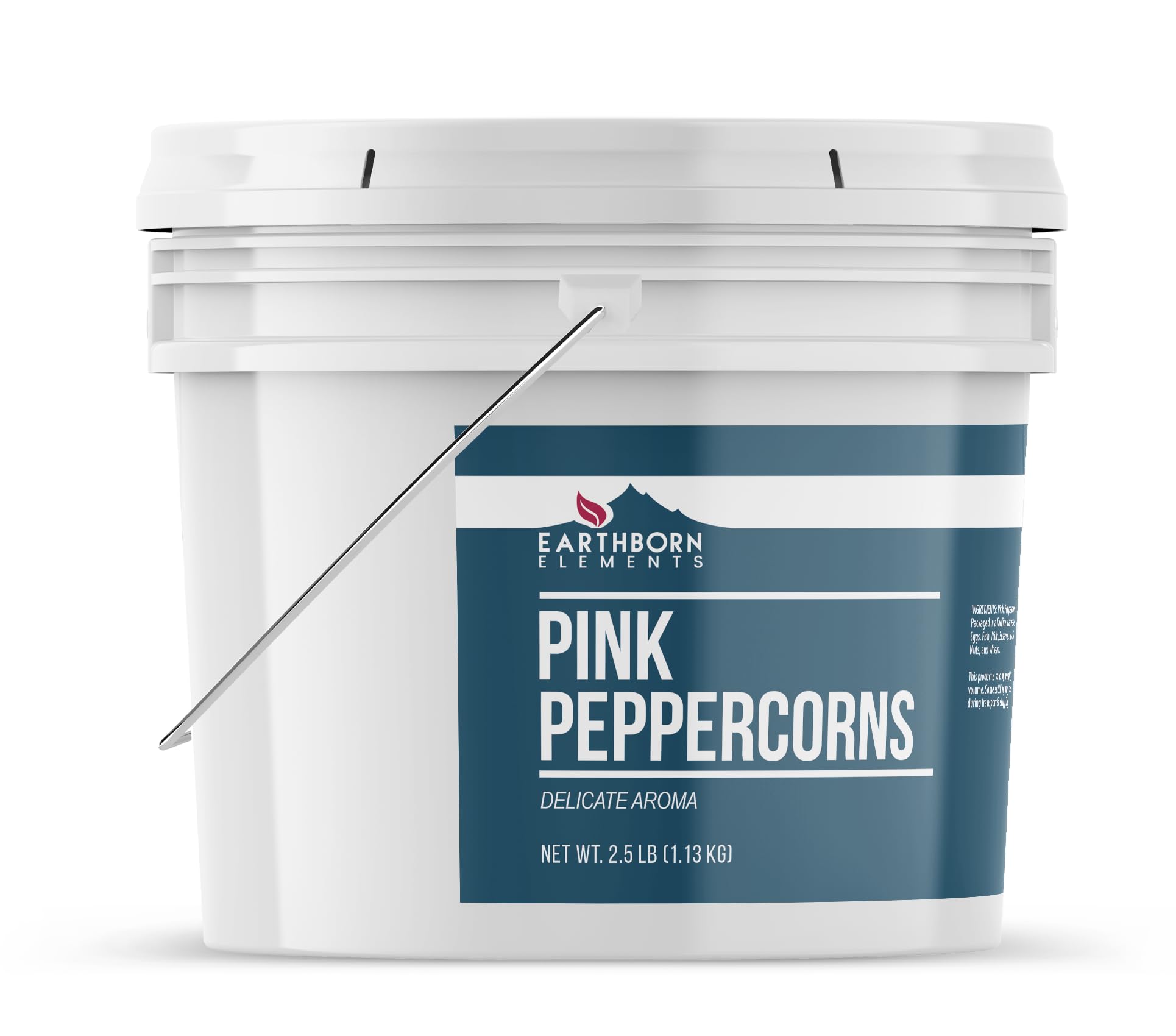 Earthborn Elements Pink Peppercorns 1 Gallon Bucket, Fruity & Spicy Taste, Piquant Flavor (40 Ounce)