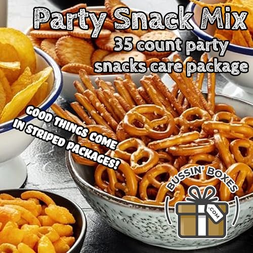 Party Snack Mix Variety Pack - Bulk Assortment of Individually Wrapped Salty Snacks - 35 Count Snack Box for Adults, Kids, Office, and Events