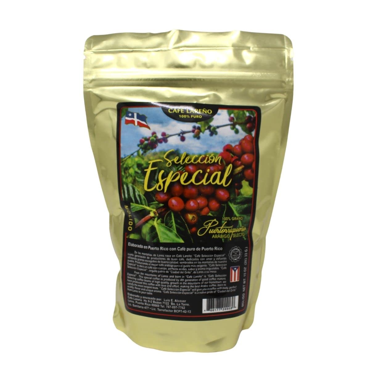 Puerto Rican Supreme Special Selection Ground Coffee (10oz) - Lareno Special Slection Puerto Rican Coffee & El Coquí Supreme Puerto Rican Coffee