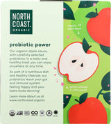 North Coast Organic Apple Sauce + Probiotics - Case of 6 - 4/3.2 OZ