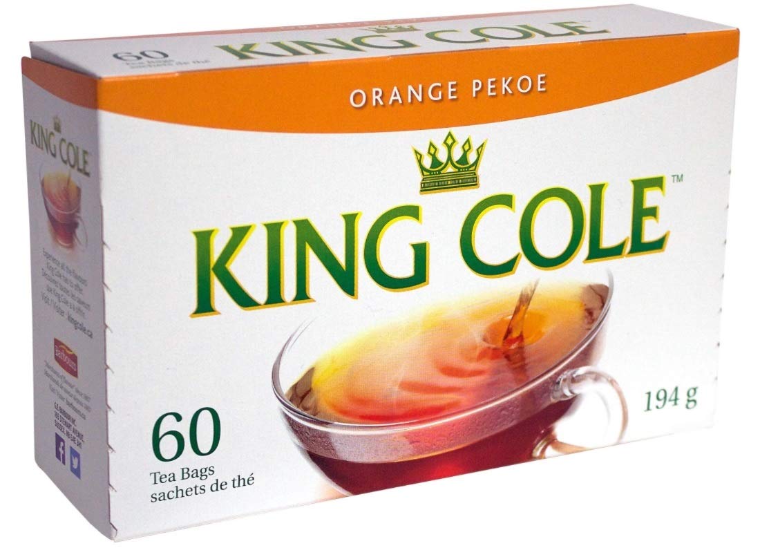 King Cole Tea Orange Pekoe Tea, 60 Count (Imported from Canada)