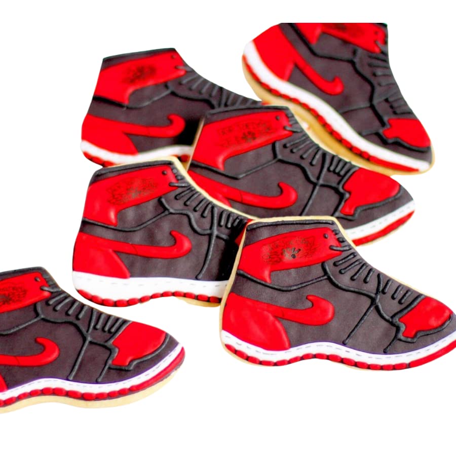 ½ Dz. Basketball Sneaker Cookies! Fan Zone Official! Birthday Themed, Sports Lover Party Favors or Graduation Gift!