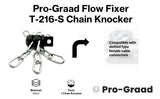 Pro-Graad FlowFixer T-216-S 2" Chain Knocker Drain Cleaning Head Slotted Connector | Heavy Scale Removal | Fits 3/8”, 1/2" or 9/16” Cables, Commercial