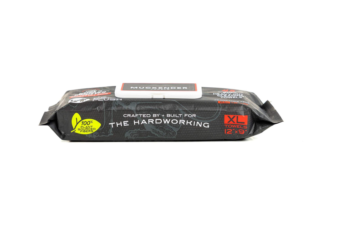 Muckender Heavy Duty Cleaning Wipes - Paint Prep & Degreasing - Flat Pack Travel Size Hand & Tool Cleaning Towels - Eco-Friendly, Unscented - (45 ct