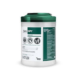 Sani-HP1 Hydrogen Peroxide Disinfectant Wipes, 275 Count Canister, 6" x 5" Wipes, 1-Minute Contact Time, No PPE Required, Hard Surface Cleaning Wipes