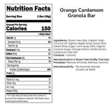 The Gourmet Granola | Orange Vanilla Granola Bars | Tastes Like an Orange Creamsicle | Tangy Flavor | Soft & Chewy | Gluten Free | Dairy Free & Soy