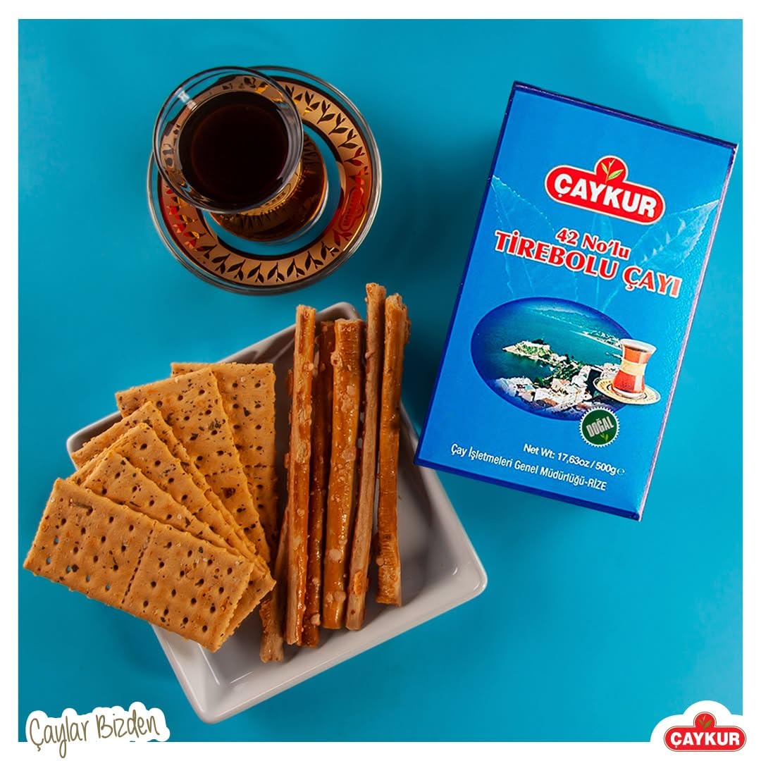 ÇAYKUR Tirebolu No42 Turkish Black Tea, Loose Leaf, Strong Aromatic Flavor, Premium Traditional NaturalTea 500gr / 17.6