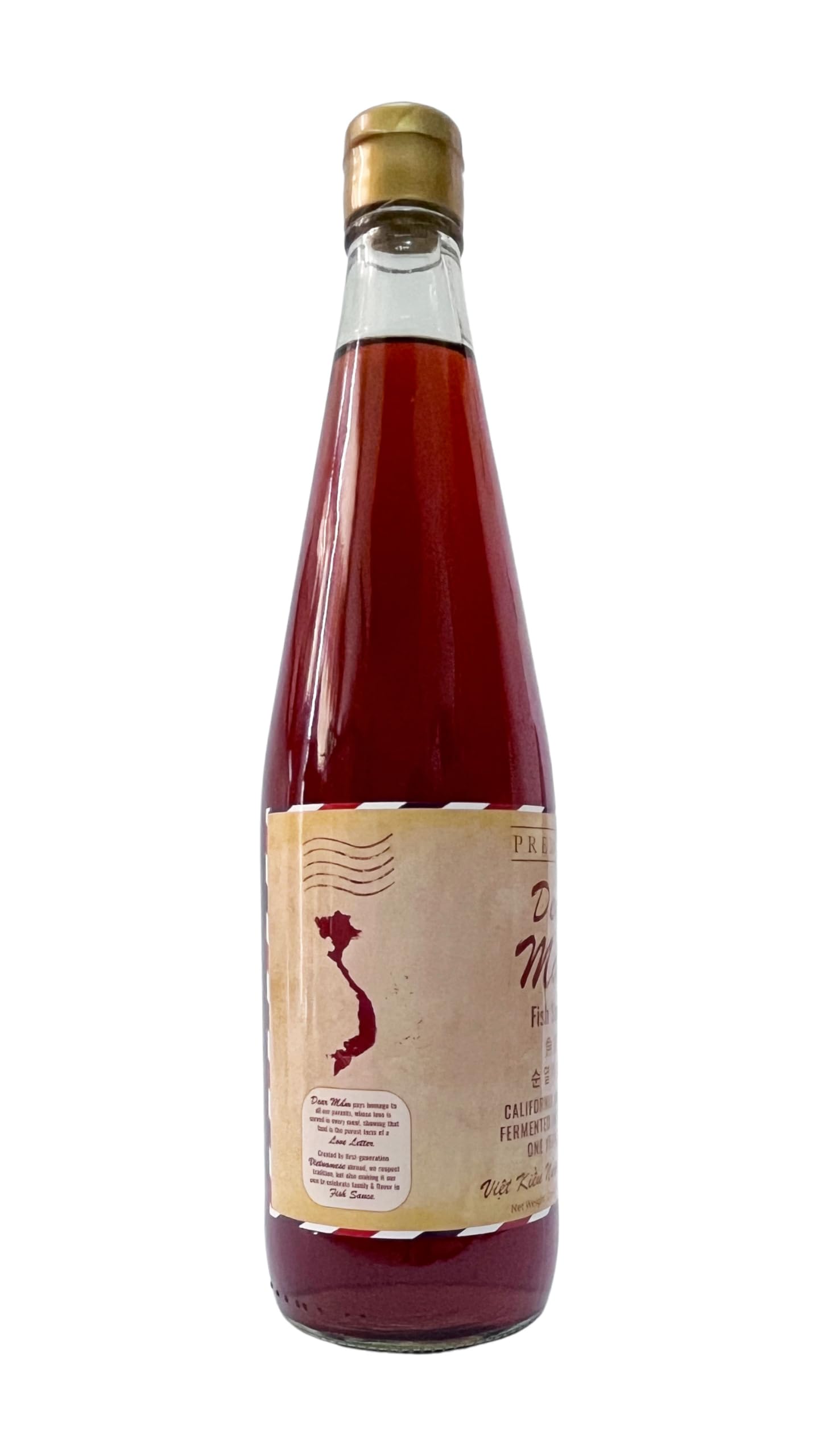 Dear Mam Fish Sauce | Premium Fish Sauce Made With Real California Anchovies | 1 year Barrel aged | Brewed in Phu Quoc Vietnam