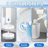 60 Count Toilet Wand Refills for Clorox,4X Cleaning Power Toilet Bowl Cleaner Refill Pads,Disposable Toilet Brush Scrubber Refills for Bathroom