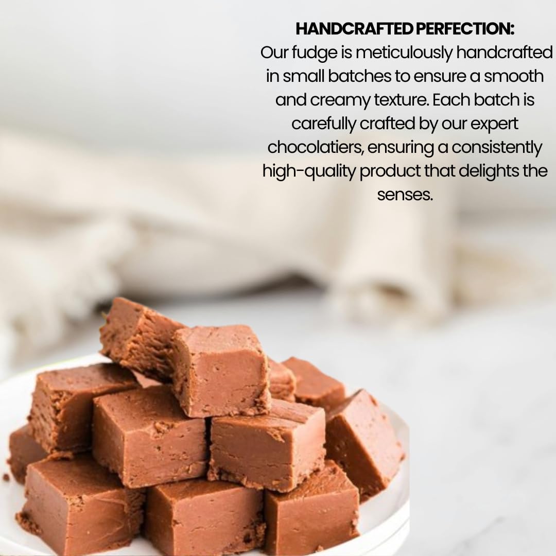 8oz. Nuts to You Smooth Creamy Chocolate Kettle Fudge | Fresh Gourmet Candy | Decadent and Delicious Handcrafted Fudge