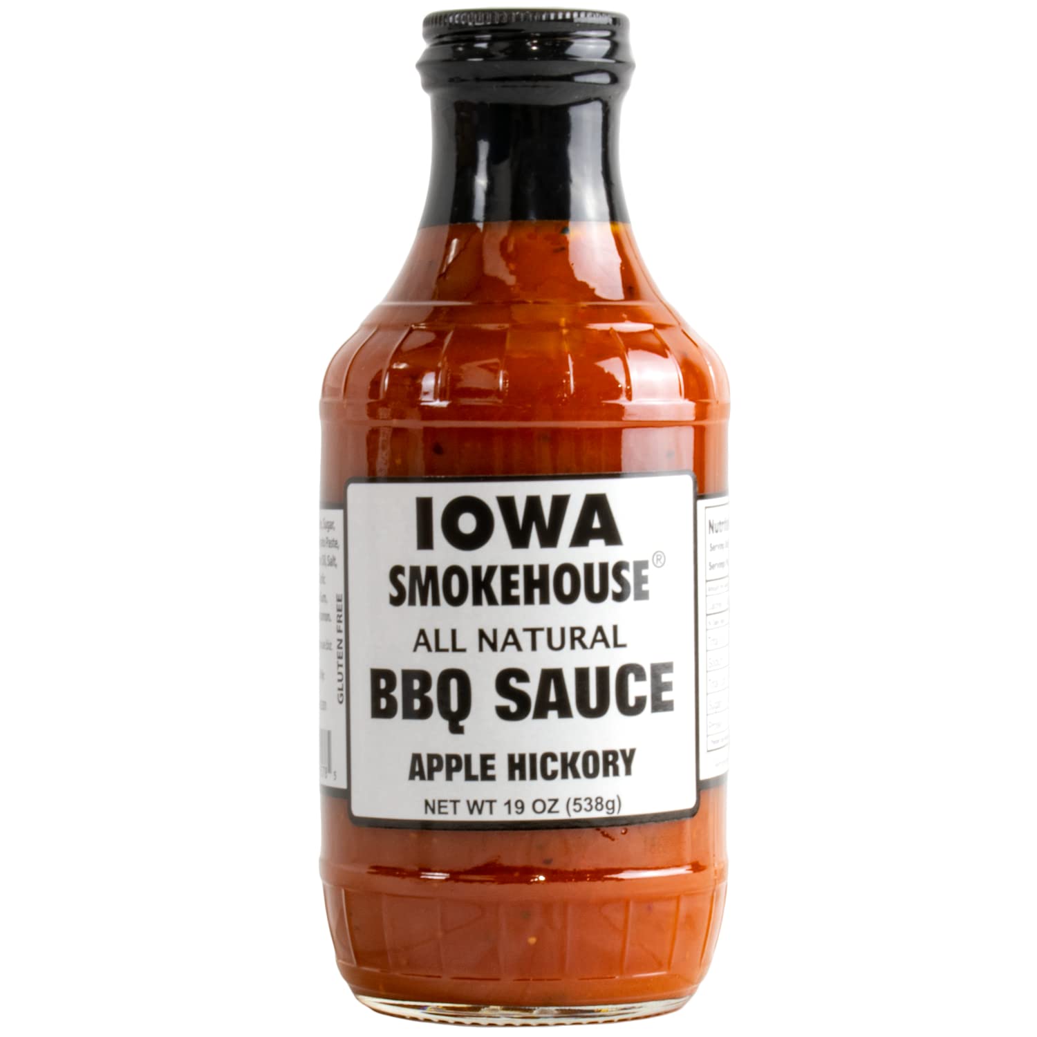 IOWA SMOKEHOUSE BBQ Sauce, 19 oz bottle (Apple Hickory)
