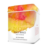 Life Plus Style Gourmet TEA NOW Mango Peach Green Tea Herbal Tea Bags Caffeinated Ceylon Teas Brew Hot 50 Tea Bags - Pack of 1
