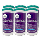 Zogics Antibacterial Disinfecting Wipes, 75-Count Canister (Case of 6 Canisters), Alcohol-Free Multi-Surface Wipes