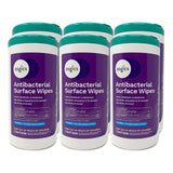 Zogics Antibacterial Disinfecting Wipes, 75-Count Canister (Case of 6 Canisters), Alcohol-Free Multi-Surface Wipes