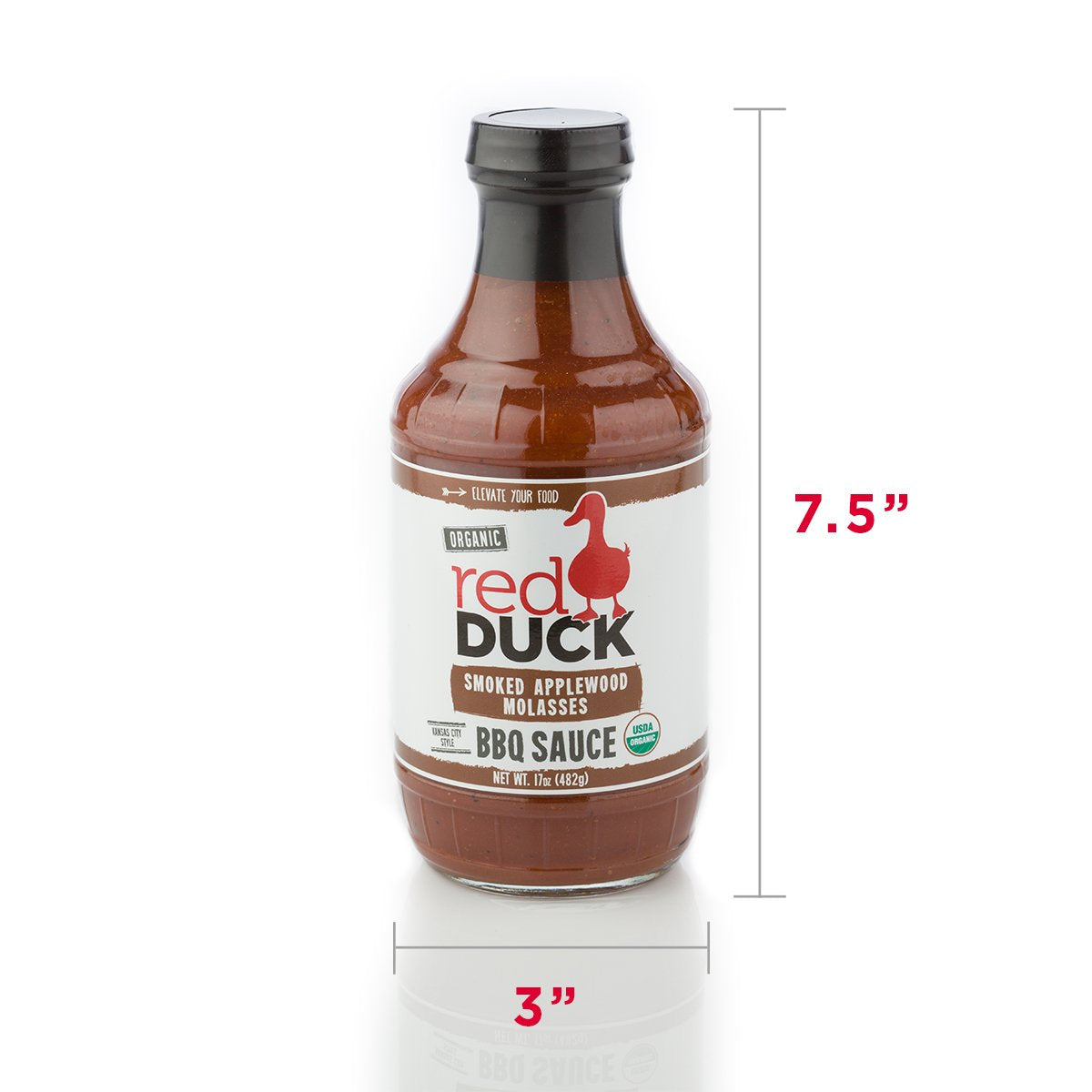 Red Duck Traditional 3-Sauce Sampler Set - Organic Original Ketchup, Smoked Applewood Molasses BBQ Sauce, and Approachably Mild Taco Sauce ("Quite