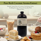 OliveNation Premium Coconut Extract - 32 ounces - Gluten free, Sugar free also bake and freeze-proof Perfect for Smoothie, iced lattes, puddings and i