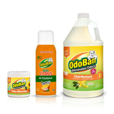 OdoBan Aroma Eliminator Set, Made in the USA, 10 Ounce Natural Oil Real Citrus Orange Air Freshener Spray, 1 Gallon Multipurpose Disinfectant Cleaning