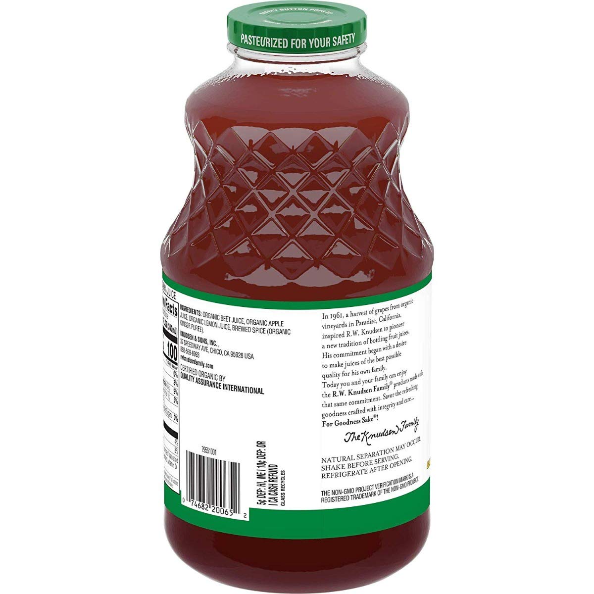 Knudsen (NOT A CASE) Organic Beet Apple Ginger Juice