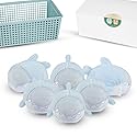 XL Size Wool Dryer Balls 6 Pack- Over 2000 Loads,Whale Shark Appearance,100% Pure New Zealand Wool,Hypoallergenic,Reduces Cloth Wrinkles, and Saves on