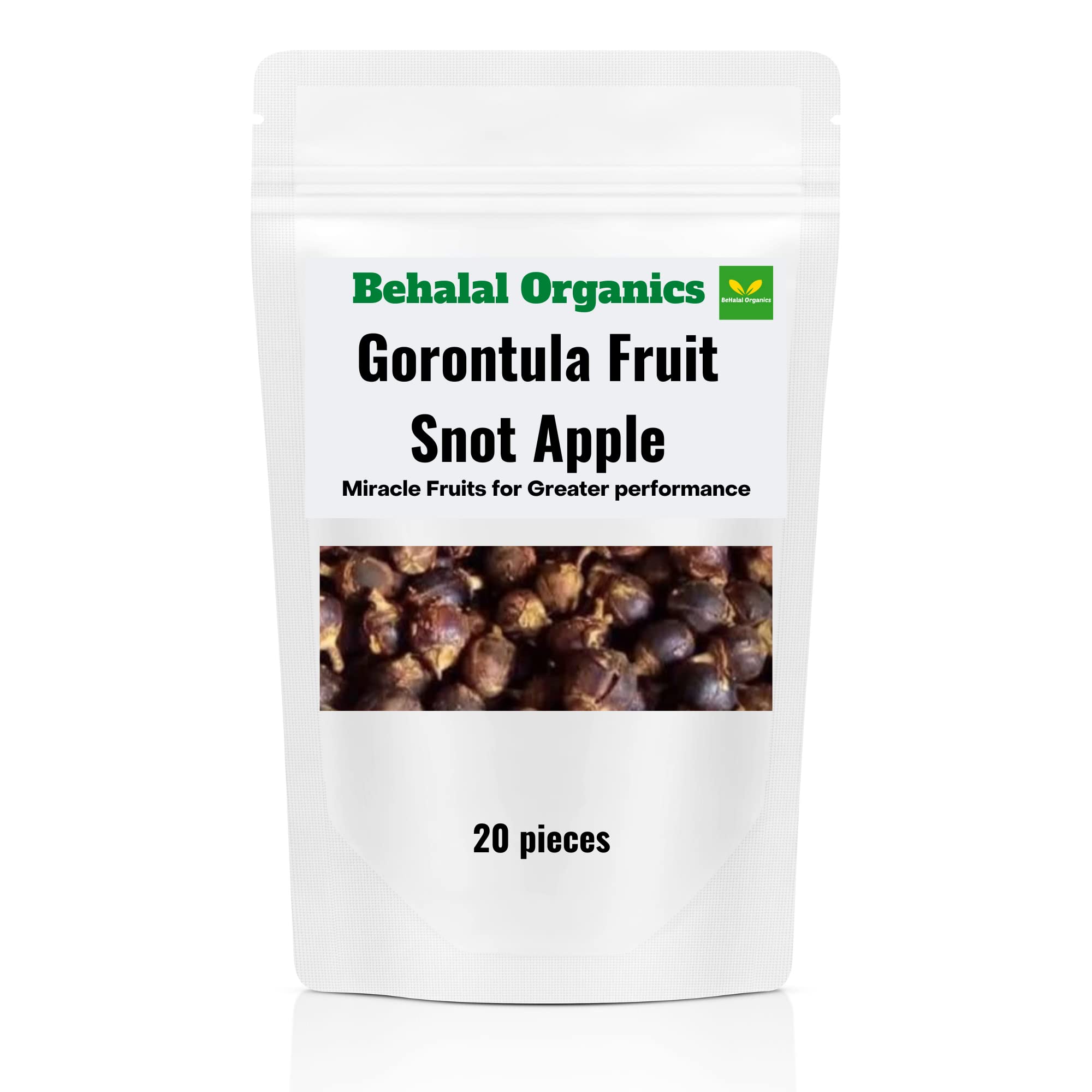 Behalal Organics Gorontula Fruit (Snot Apple) ~ 20 Pieces