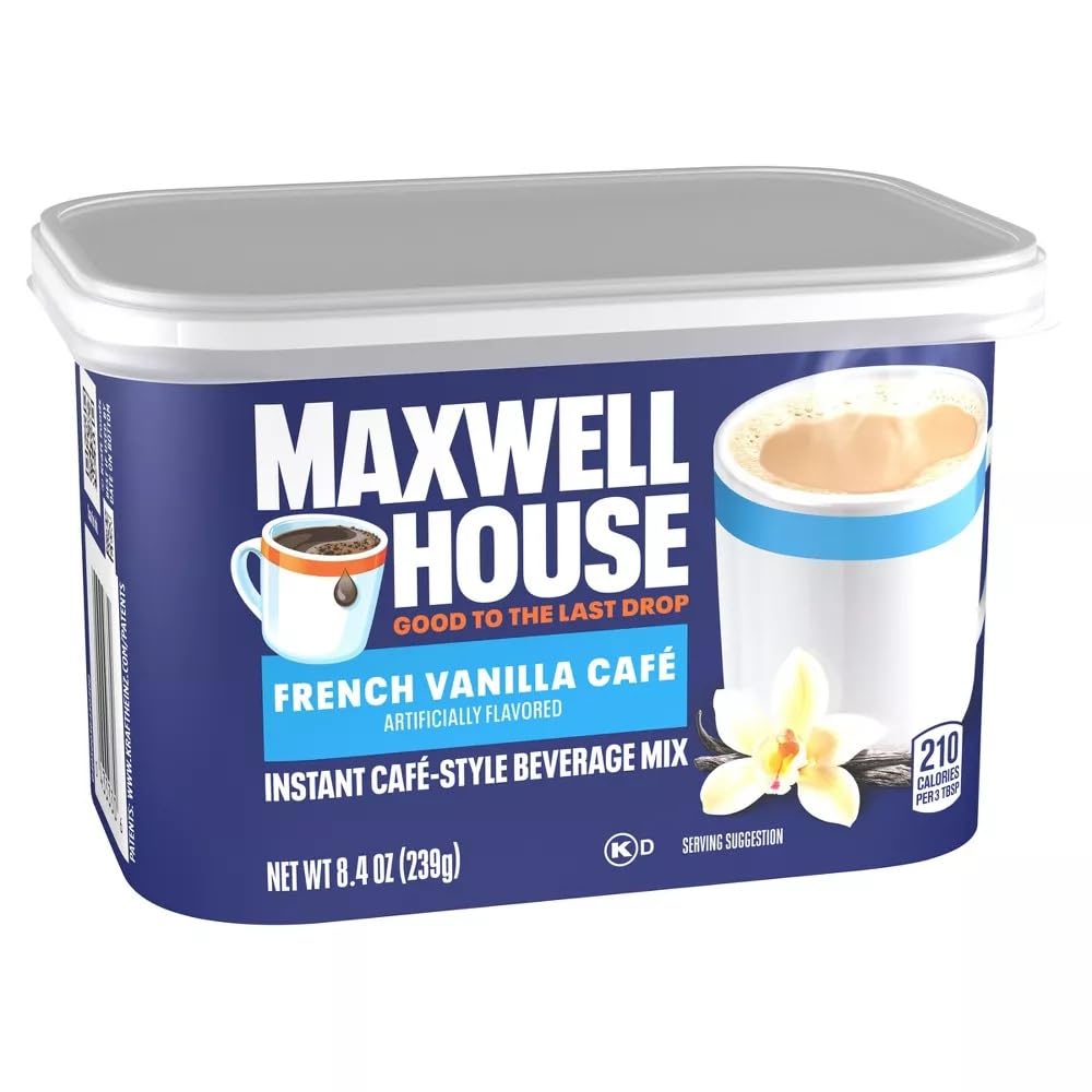 International French Vanilla Cafe, Beverage Mix, 4 Count, 33.6 Ounce
