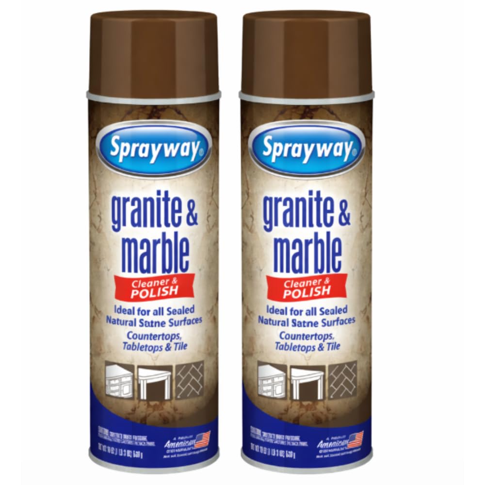 Sprayway Granite and Marble Cleaner 19 oz Spray 2 packs