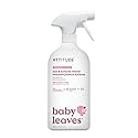 ATTITUDE Baby & Kids Toy Cleaner Spray, EWG Verified, Multi-Surface Cleaner for Toys, High Chairs & Play Areas, Naturally Derived, Vegan, Unscented