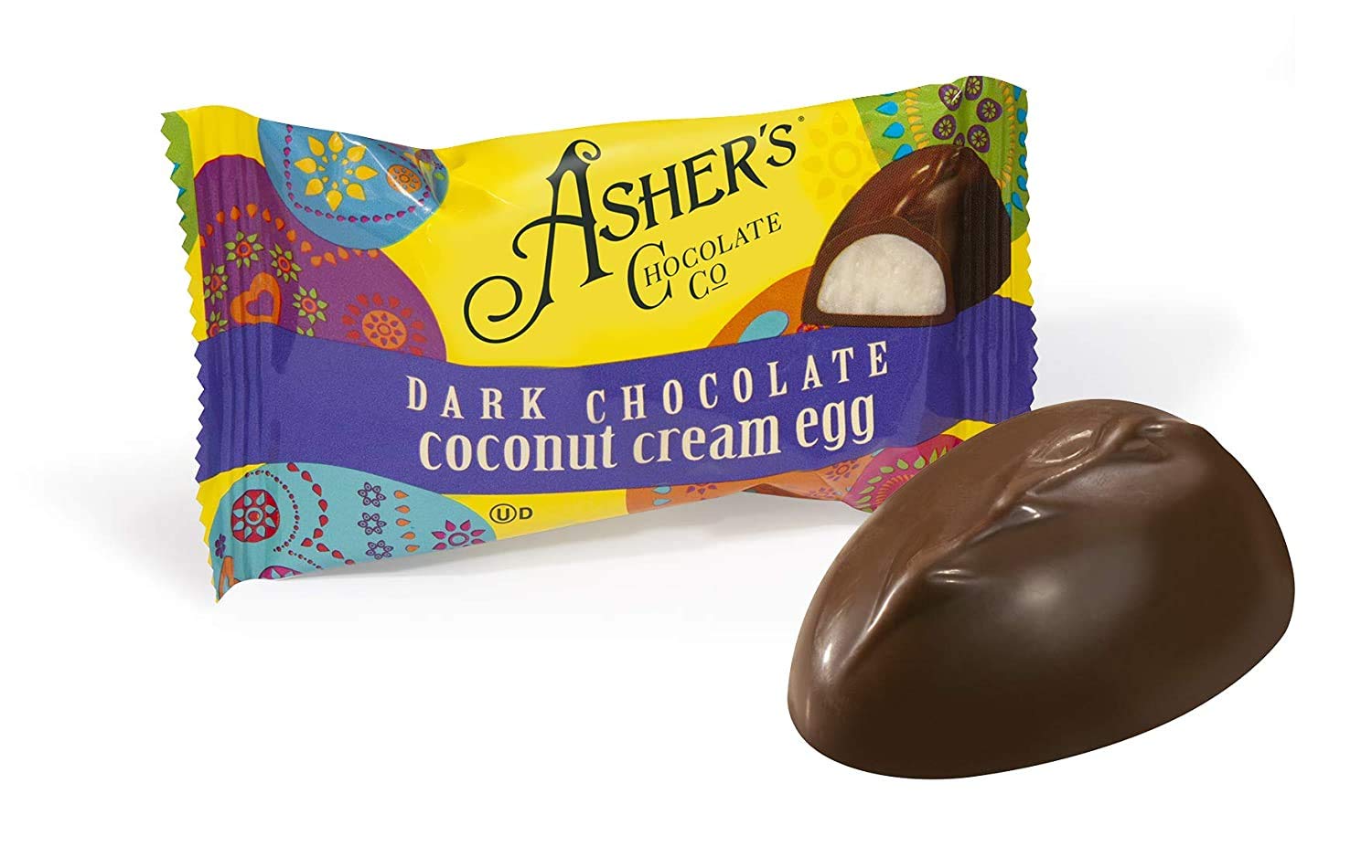 Asher's Chocolates, Dark Chocolate Covered Eggs, Creamy Eggs Covered in Chocolate, Small Batches of Kosher Chocolate, Family Owned Since 1892