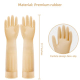 Coson home Long Rubber Dishwashing Cleaning Gloves, Elbow Length for Dishes Household Kitchenware Washing 17.8 Inches (M)