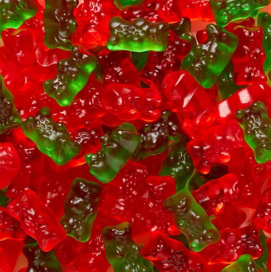 Harbo Christmas Gummy Bears - 72 Treat Size Bags (28.5 oz) - Red, White & Green Holiday Gummies for Stocking Stuffers, Classroom Gifts & Candy Bowls