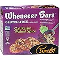 Pamela’s Whenever Bars for Breakfast and On-The-Go Snacks, Soft and Chewy Gluten Free Non Dairy Oat Bars, Oat Raisin Walnut Spice, 7.05 Ounce (Pack