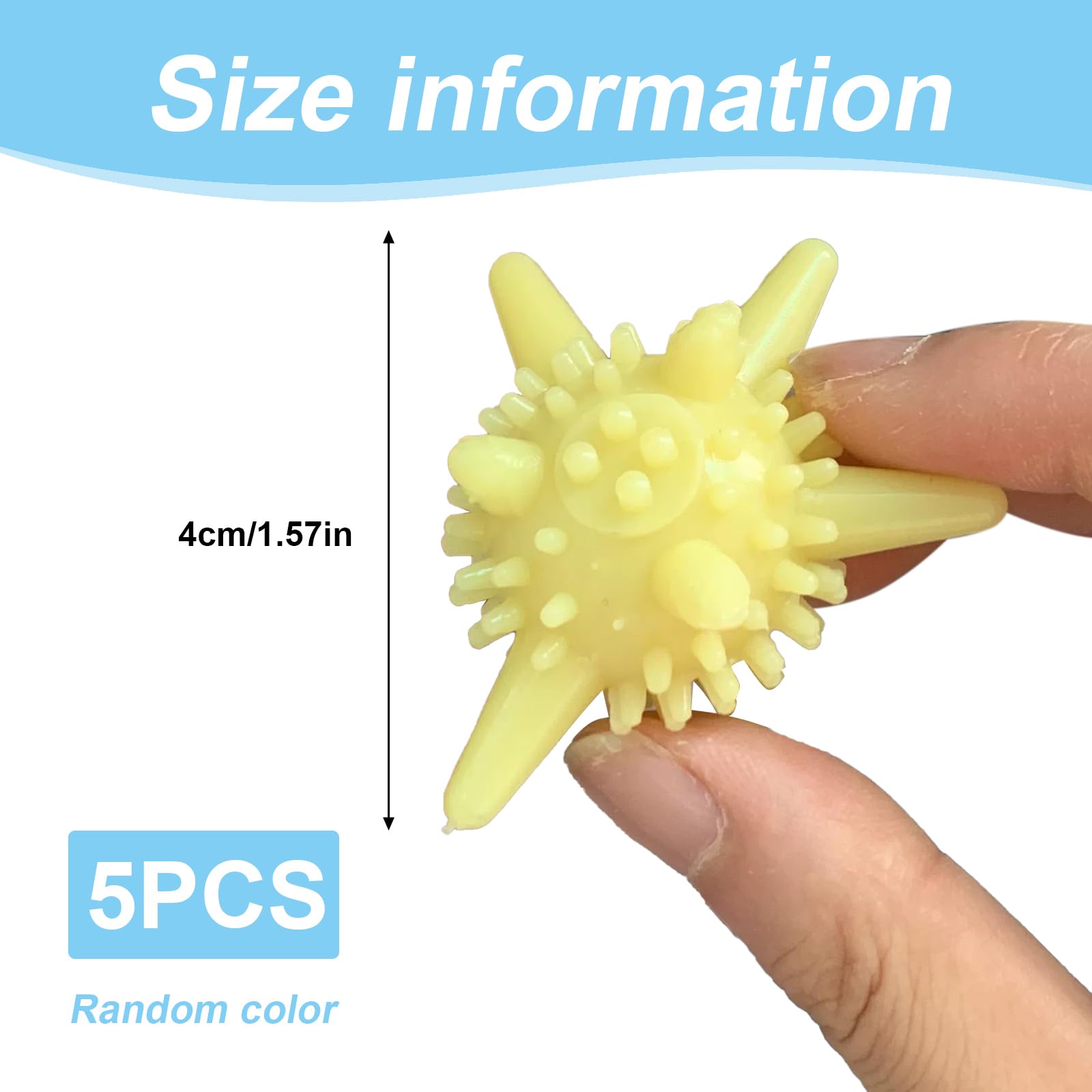 Shuielai Washing Machine Laundry Balls 5 Pack - Soft PVC Anti?Tangle & High Friction Wash Balls for Deep Stain Removal, Reusable Washer Balls for All